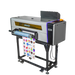 Uninet digital printing machine with a colorful banner on a white background