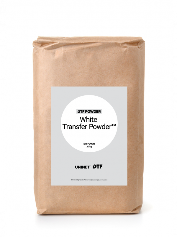 Uninet White DTF Adhesive Transfer Powder (20 kg bag)